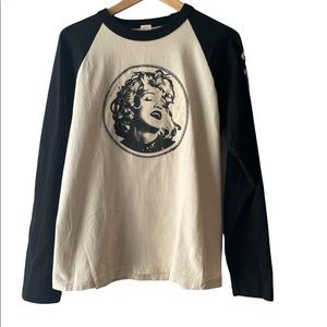 Men’s Medium Vintage Madonna Long Sleeve T-Shirt